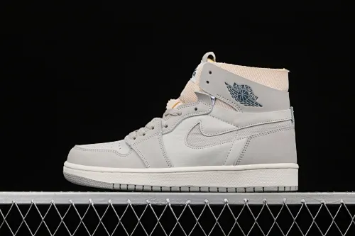 All categories Air Jordan Jordan series basketball shoes Air Jordan 1 High Z version Air Jordan 1 Zoom Comfort "London" AJ1 Joe 1 light gray color DH4268-001
